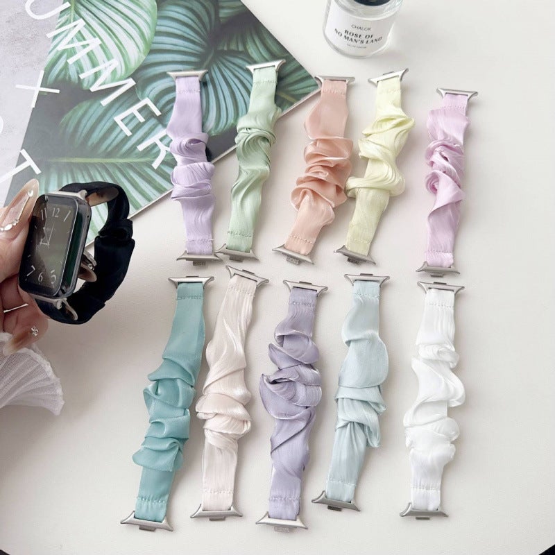 Suitable For Xiaomi Smart Bracelet 8/9Pro Casual Chiffon Elastic Cloth Redmi 4/5 Strap Huawei Bracelet Strap - Image 2